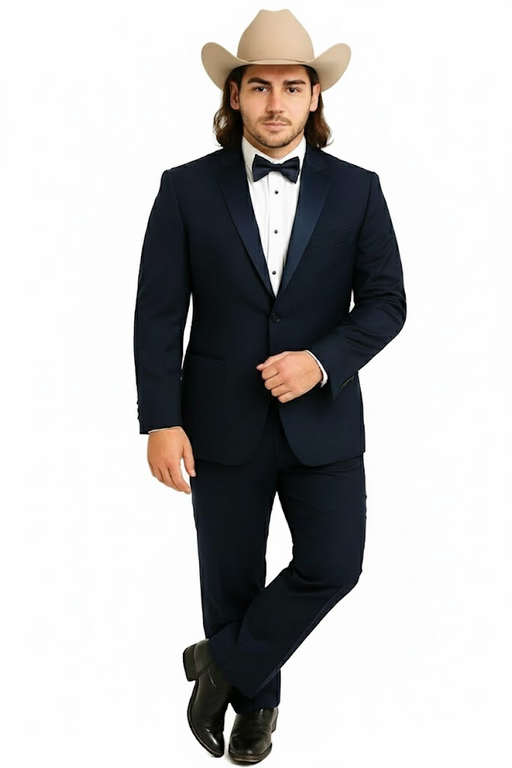 Blue Tuxedos - One Button Suit