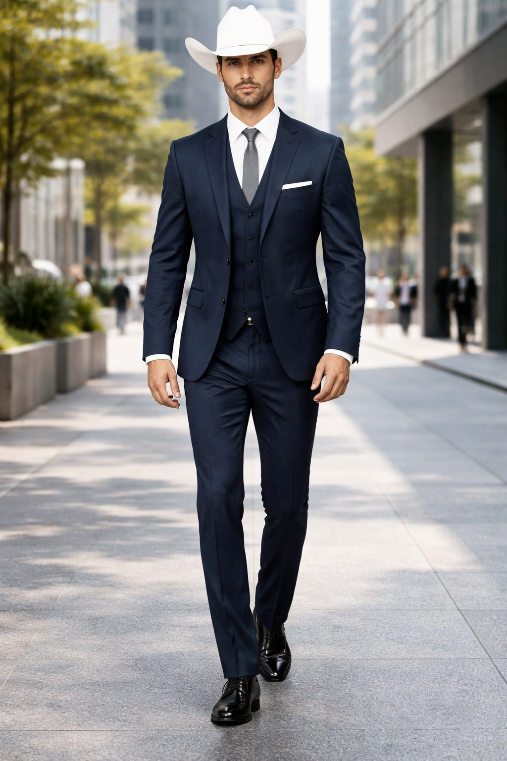 Blue Wedding Suit - Mens Suit Modern Fit