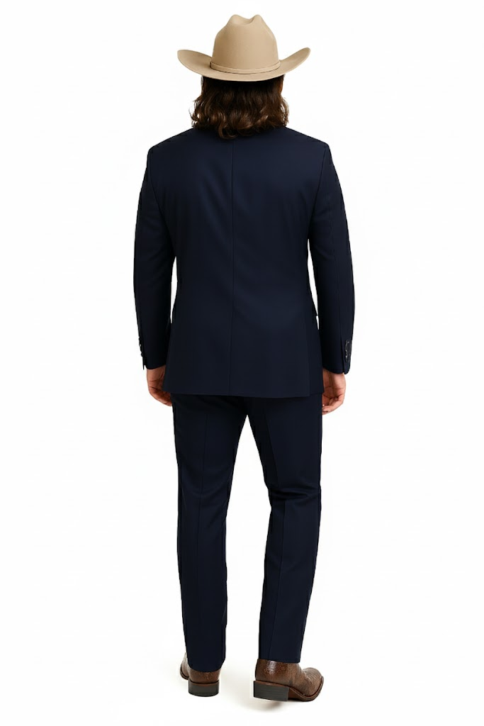 Blue Wedding Tuxedo - Image 2