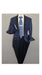 Men's Insomnia ,Sport Coat Jacket Blazer Shiny Paisley Performer Formal Stage Navy