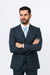 Suits With Baggy Pleated Pants - Wide Leg Pants 100% Wool - Classic Fit in Navy by Rossiman
