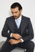 Suits With Baggy Pleated Pants - Wide Leg Pants 100% Wool - Classic Fit in Navy by Rossiman
