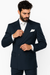 Suits With Baggy Pleated Pants - Wide Leg Pants 100% Wool - Classic Fit in Navy Color  by Rossiman