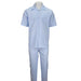 Mens 2-Piece Light Blue Seersucker Summer Set