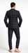 Bold Gangster Plaid Suit - 1920s Mens Fashion Window Pane Suit - Black