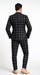 Bold Gangster Plaid Suit - 1920s Mens Fashion Window Pane Suit - Black