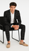 Bold Gangster Plaid Suit - 1920s Mens Fashion Window Pane Suit - Black