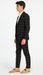Bold Gangster Plaid Suit - 1920s Mens Fashion Window Pane Suit - Black