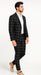 Bold Gangster Plaid Suit - 1920s Mens Fashion Window Pane Suit - Black