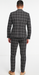 Bold Gangster Plaid Suit - 1920s Mens Fashion Window Pane Suit - Charcoal
