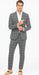 Bold Gangster Plaid Suit - 1920s Mens Fashion Window Pane Suit - Grey