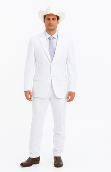 Bolzano Men's 100% Polyester 2 Buttons Fully Lined Dress Suits