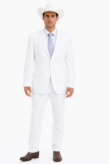Bolzano Men's 100% Polyester 2 Buttons Fully Lined Dress Suits