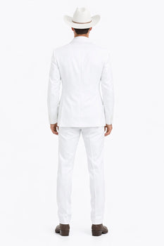 Bolzano Men's 100% Polyester 2 Buttons Fully Lined Dress Suits