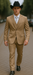 Bolzano Men's 2 Button 100% Polyester Fully Lined Dress Suit