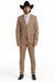 Bolzano Men's 2 Button 100% Polyester Fully Lined Dress Suit