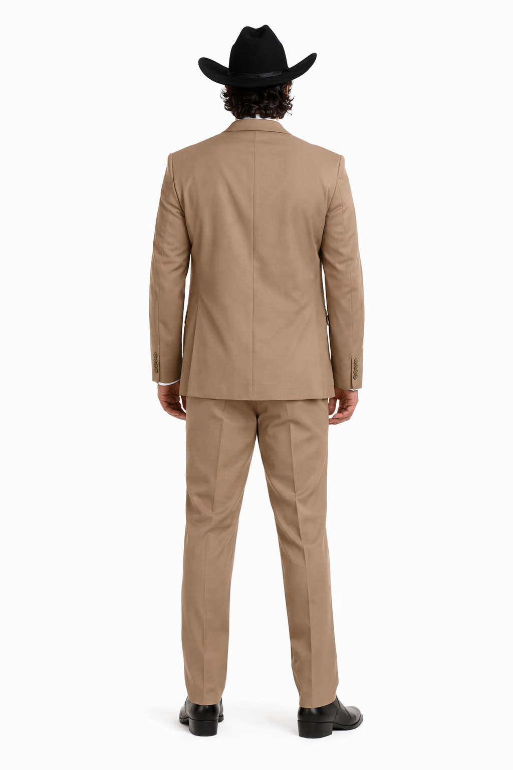 Bolzano Men's 2 Button 100% Polyester Fully Lined Dress Suit Modern Fit