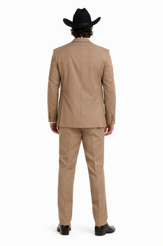 Bolzano Men's 2 Button 100% Polyester Fully Lined Dress Suit