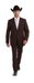 Bolzano Men's Fully Lined 2 Buttons 100% Polyester Dress Suits