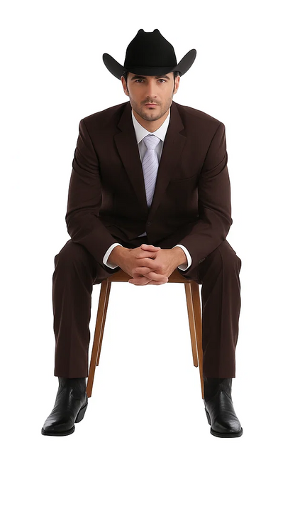 Bolzano Men's Fully Lined 2 Buttons 100% Polyester Dress Suits - Image 6