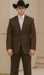 Bolzano Men's Fully Lined 2 Buttons 100% Polyester Dress Suits
