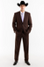 Bolzano Men's Fully Lined 2 Buttons 100% Polyester Dress Suits