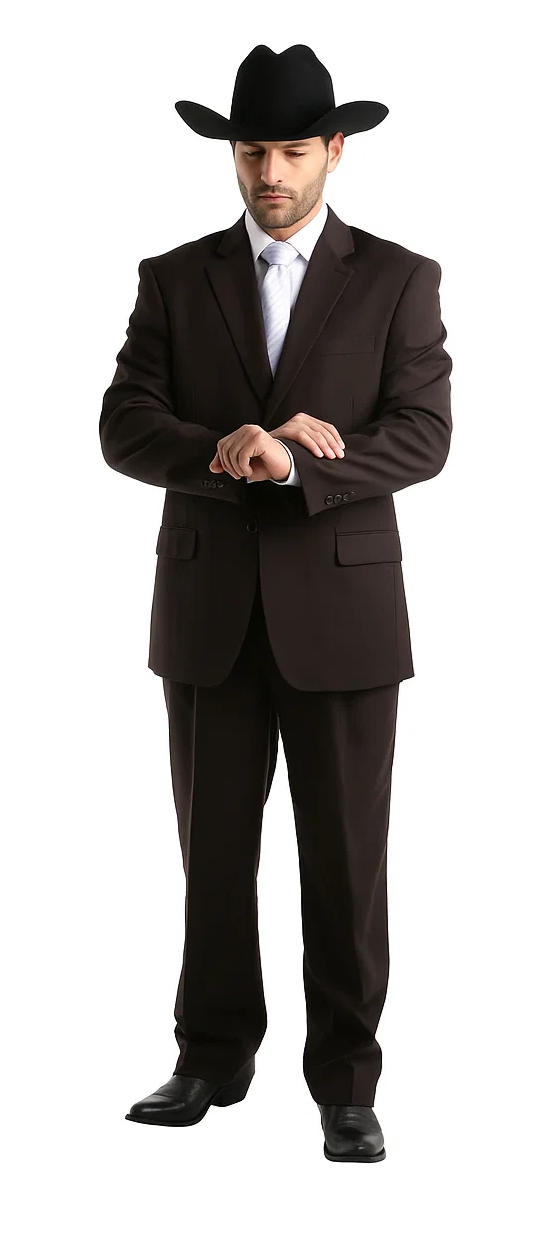 Bolzano Men's Fully Lined 2 Buttons 100% Polyester Dress Suits - Image 8