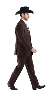 Bolzano Men's Fully Lined 2 Buttons 100% Polyester Dress Suits - Image 9