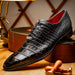Marco Di Milano Bono Black Leather Luxury Shoe