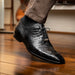 Marco Di Milano Bono Black Leather Luxury Shoe