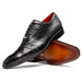 Marco Di Milano Bono Black Leather Luxury Shoe