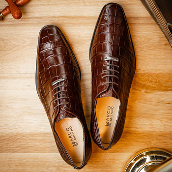 Marco_Di_Milano Bono Brown Luxury Leather Shoe