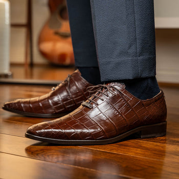 Marco_Di_Milano Bono Brown Luxury Leather Shoe