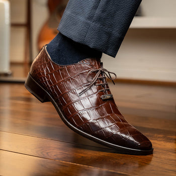 Marco_Di_Milano Bono Brown Luxury Leather Shoe