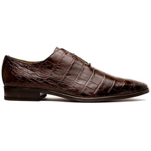 Marco Di Milano Bono Brown Alligator Wholecut Oxfords