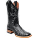 Black Croc Print Boots