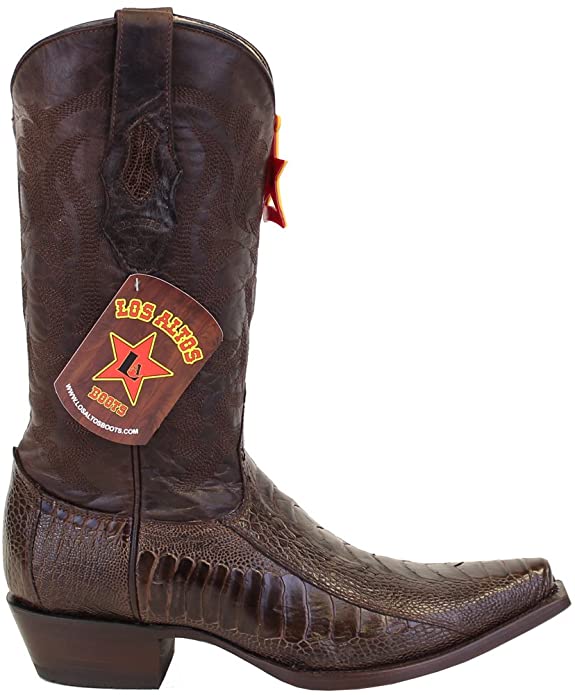 Botas de Avestruz Pata Horma Punta Recortada LAB