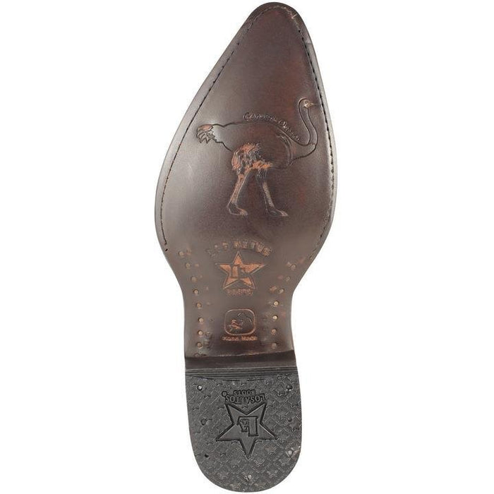 Botas de Avestruz Original Horma Puntal LAB