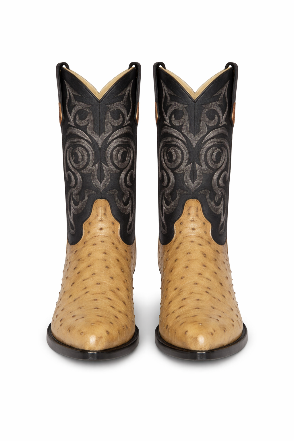 Botas de Avestruz Original Horma Puntal