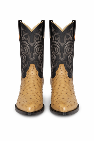 Botas de Avestruz Original Horma Puntal