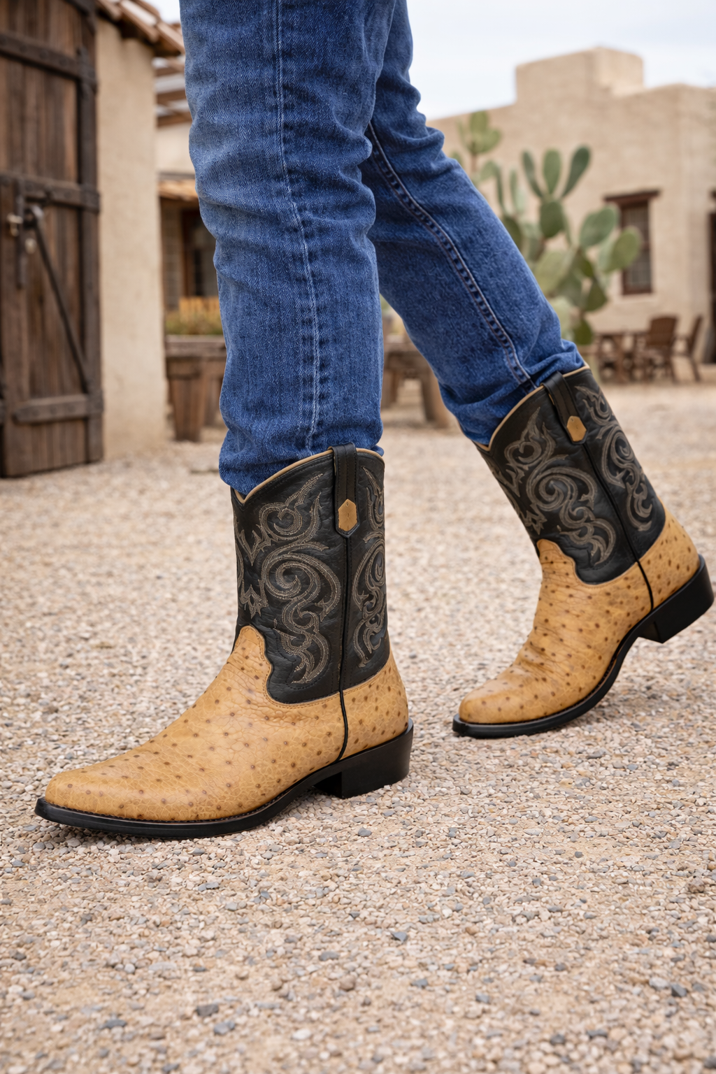 Botas de Avestruz Original Horma Puntal - Image 8