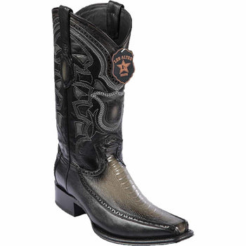 Botas de Avestruz Pata con Venado Horma Europea LAB-76F0538