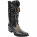 Botas de Avestruz Pata con Venado Horma Europea LAB-76F0538
