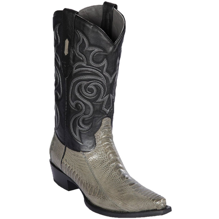 Botas de Avestruz Pata Horma Punta Recortada LAB