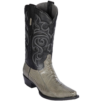 Botas de Avestruz Pata Horma Punta Recortada LAB