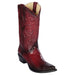 Botas de Avestruz Pata Punta Recortada