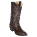 Botas de Avestruz Pata Punta Redonda