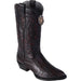 Botas de Avestruz Pata Punta Redonda