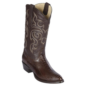 Botas de Avestruz Pata Punta Redonda