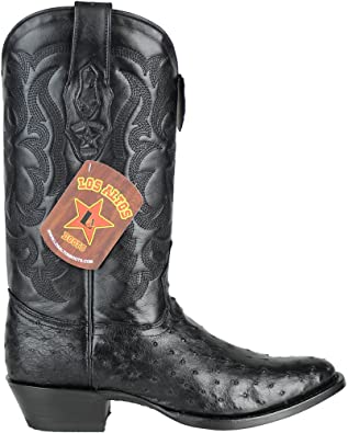 Botas de Avestruz Original Punta Redonda LAB